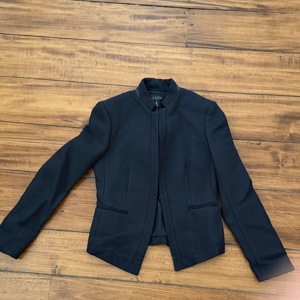Rag & Bone Black Textured blazer